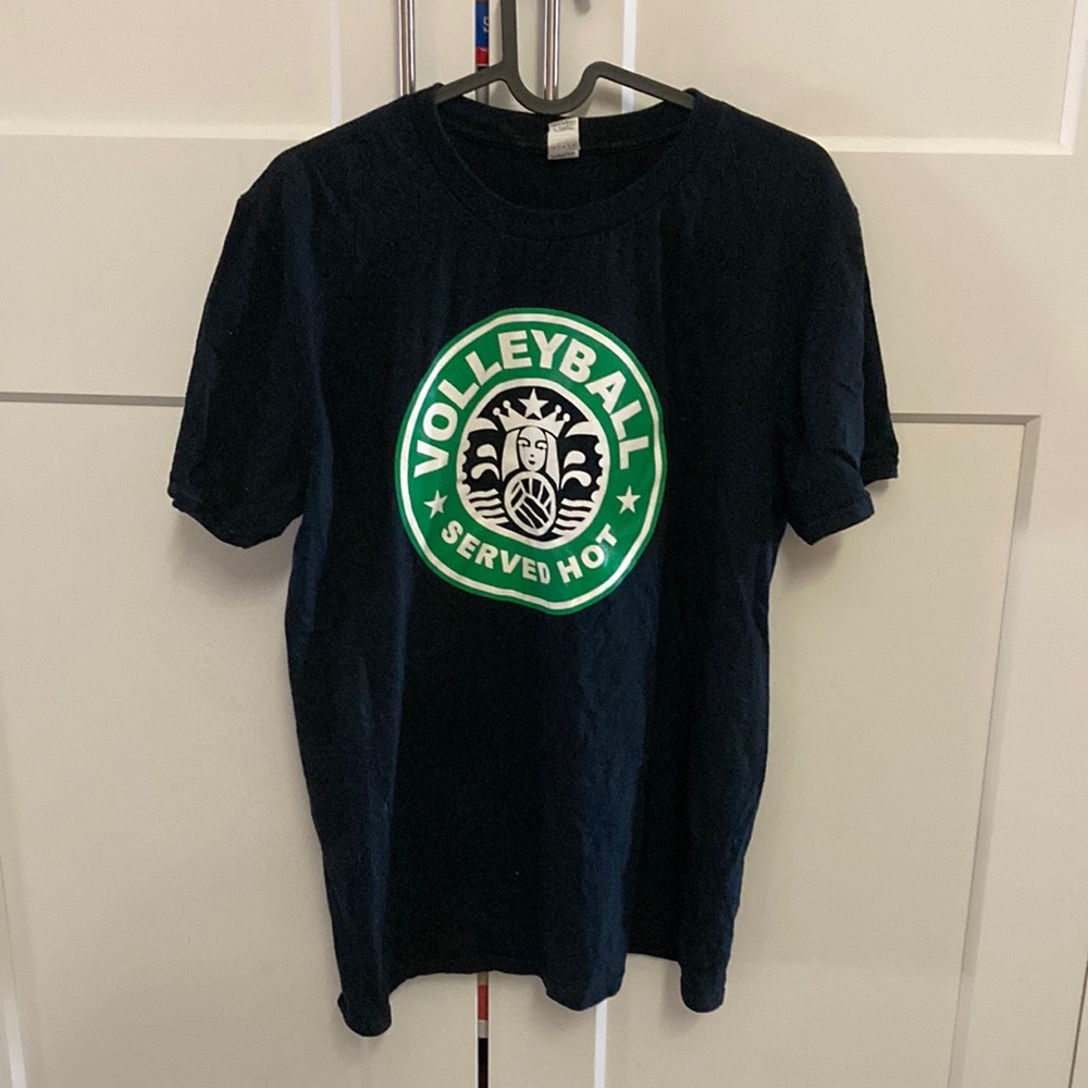 Volleyball starbucks tee